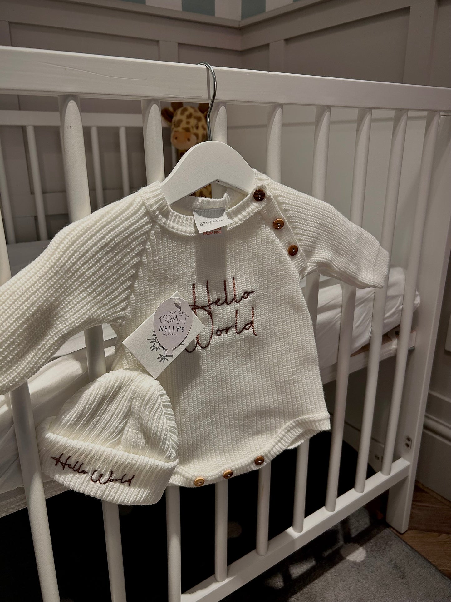 Hello World Romper With Hat