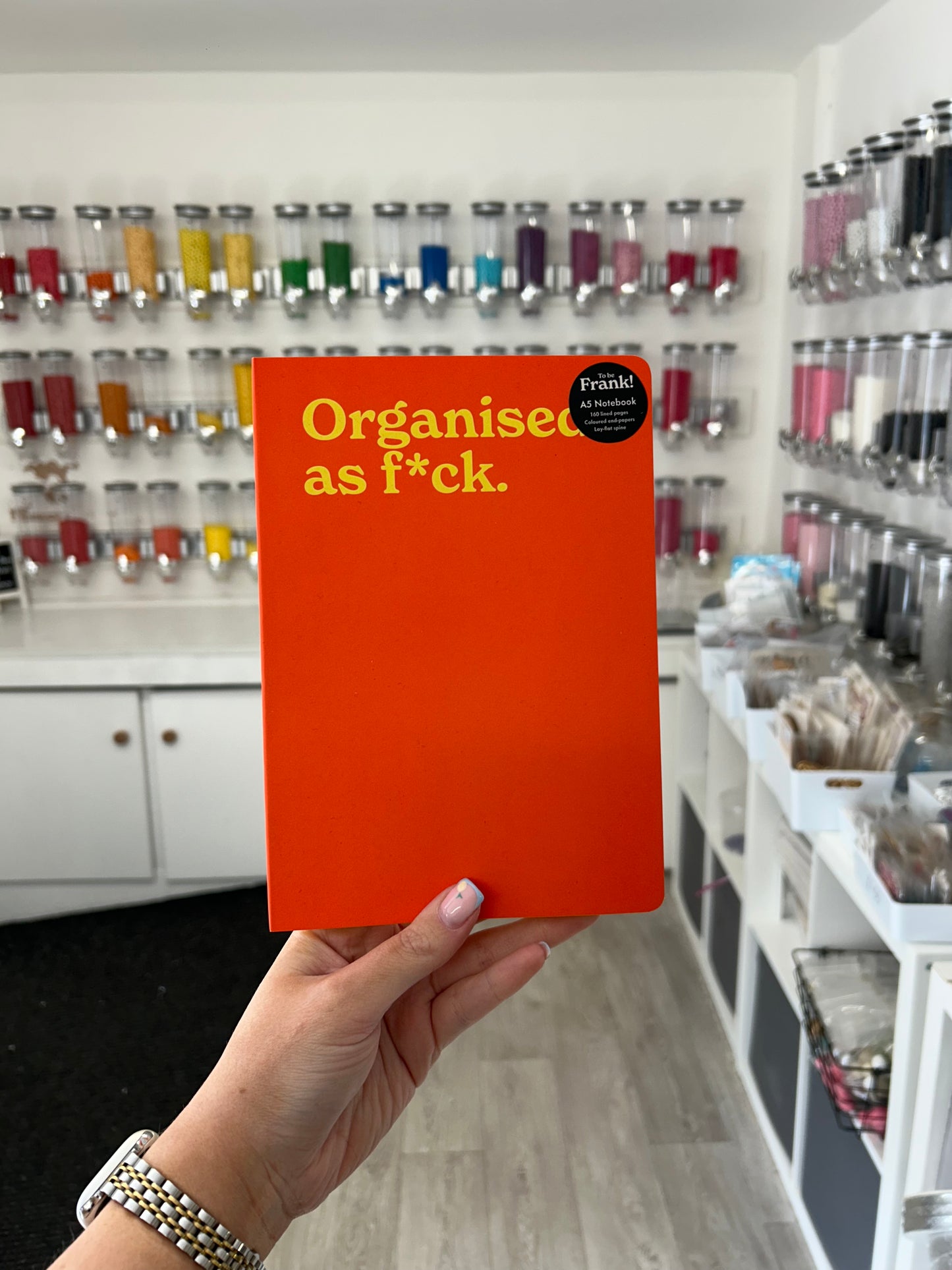 Organised as f*ck Funny Swearing Journal Notebook – Orange