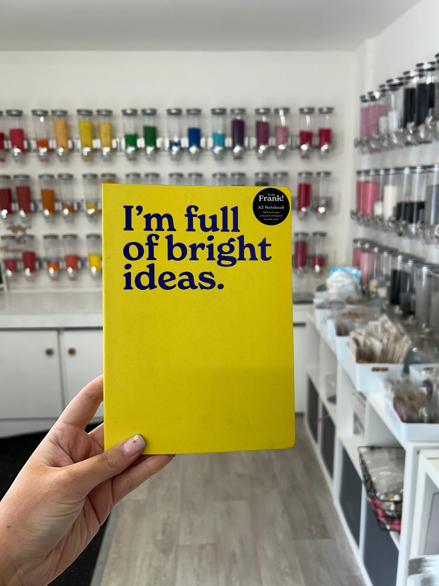 I’m full of bright ideas. Funny Journal Notebook – Yellow