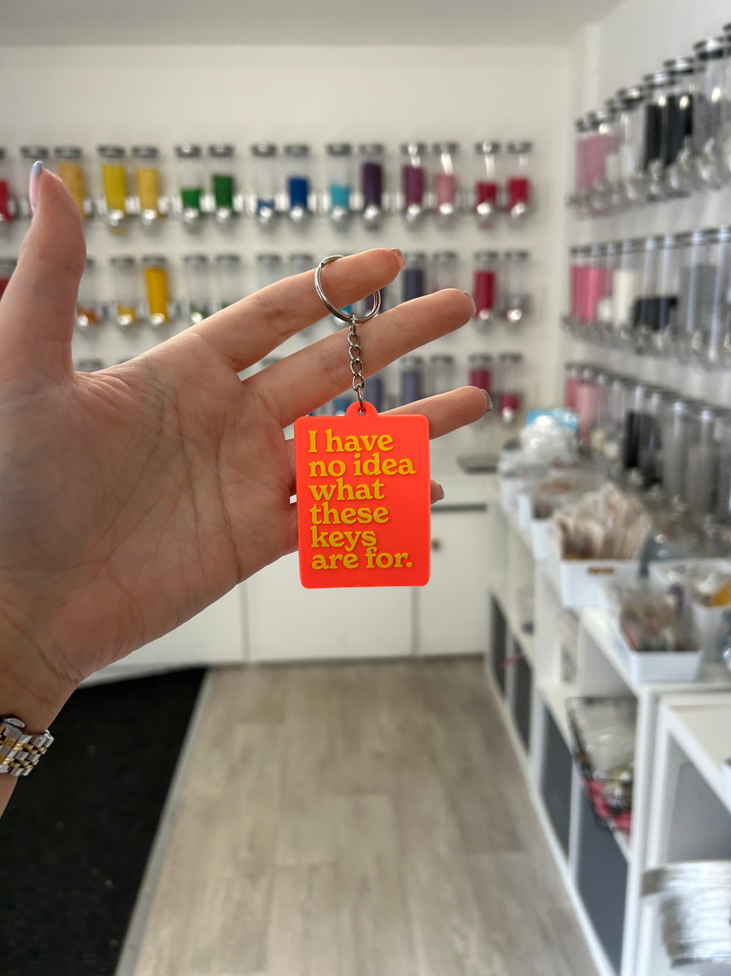 “I have no idea what these keys are for.” Keyring