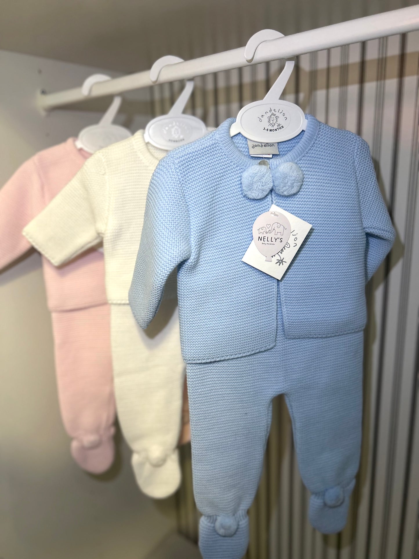 Pom Pom Knitted 2 Piece Suit