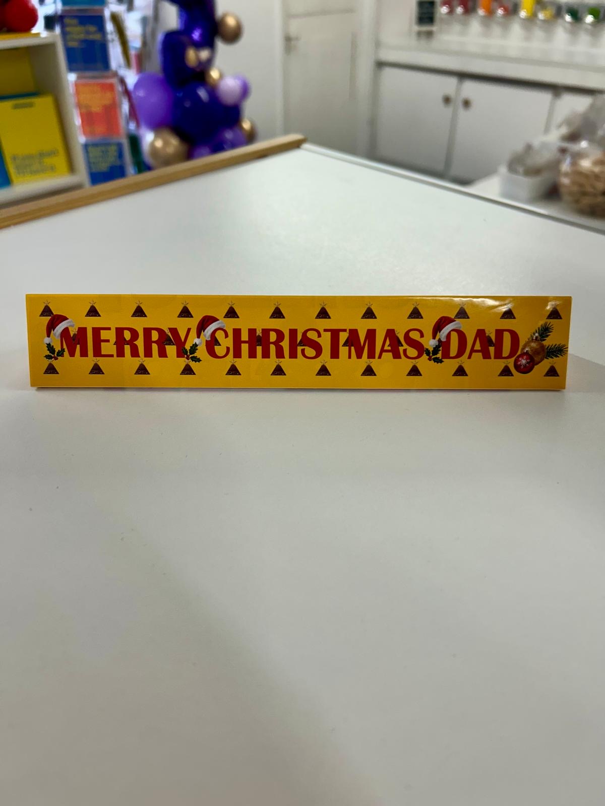 Personalised Christmas Toblerone Bar