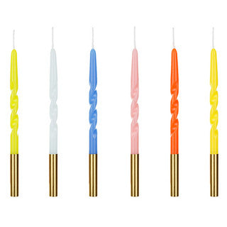 Assorted Twisted
Birthday Candles (6)