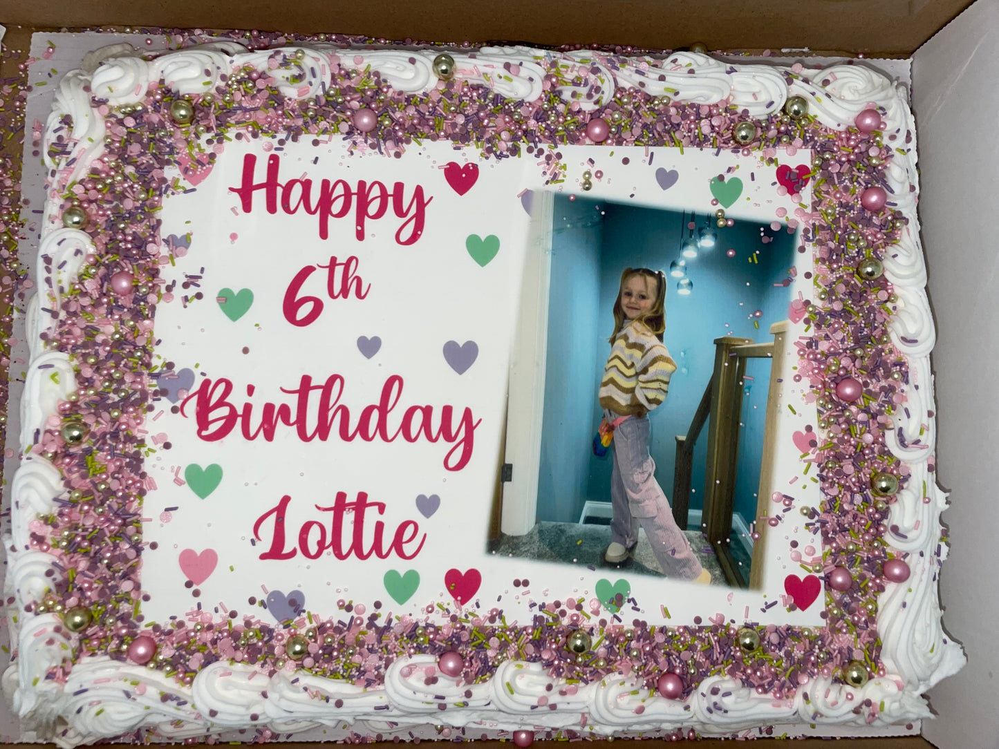 Personalised DIY Costco Cake Decorating Kit
Topper & Sprinkles included Birthday Topper
Cake