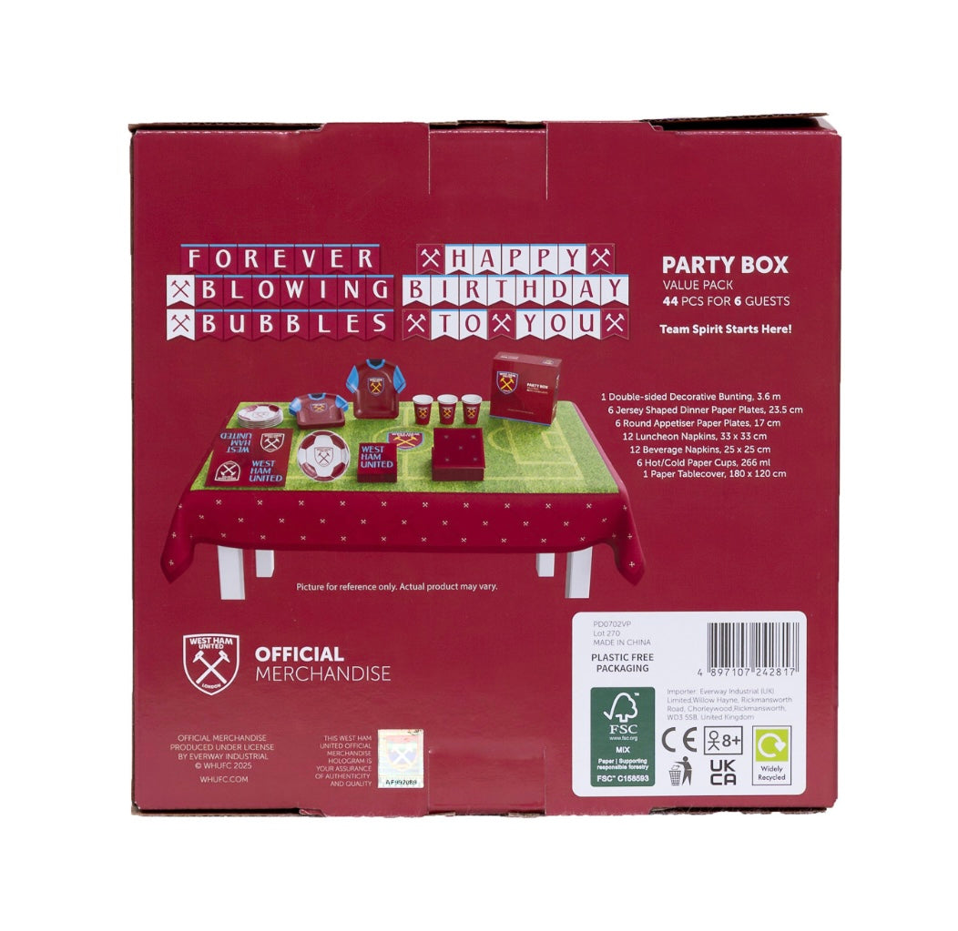 West Ham United FC Party Decorations Set (1)
