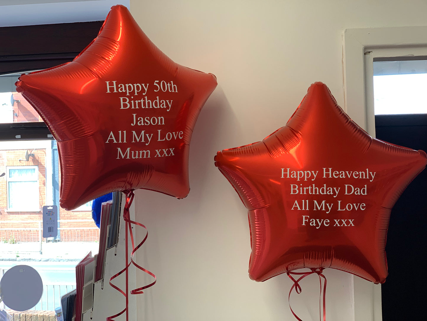 Personalised Star Balloons