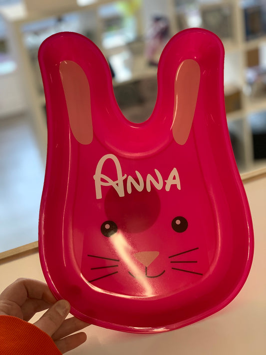 Personalised Bunny Easter Plate