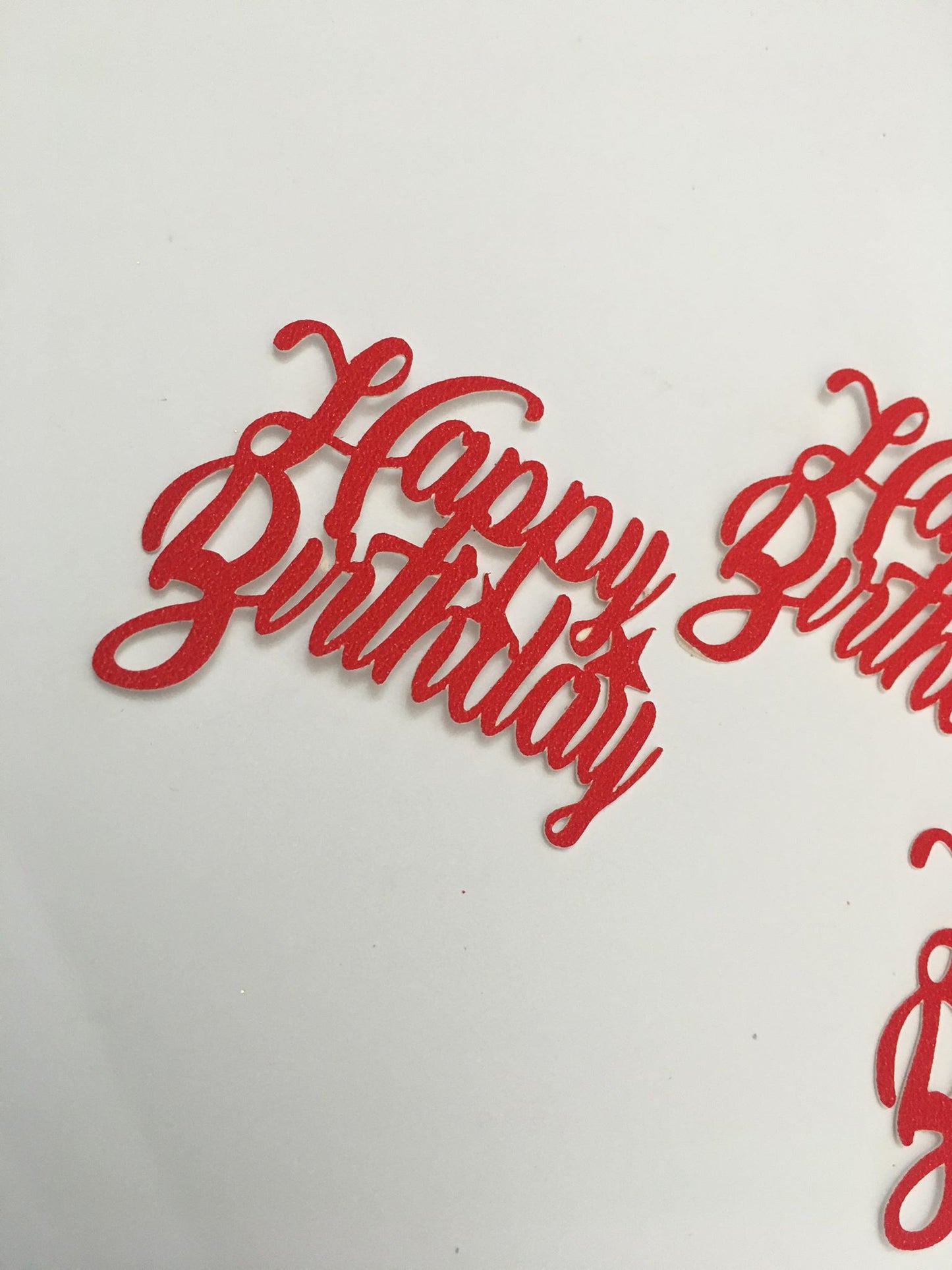 Happy Birthday Glitter Cupcake Toppers
