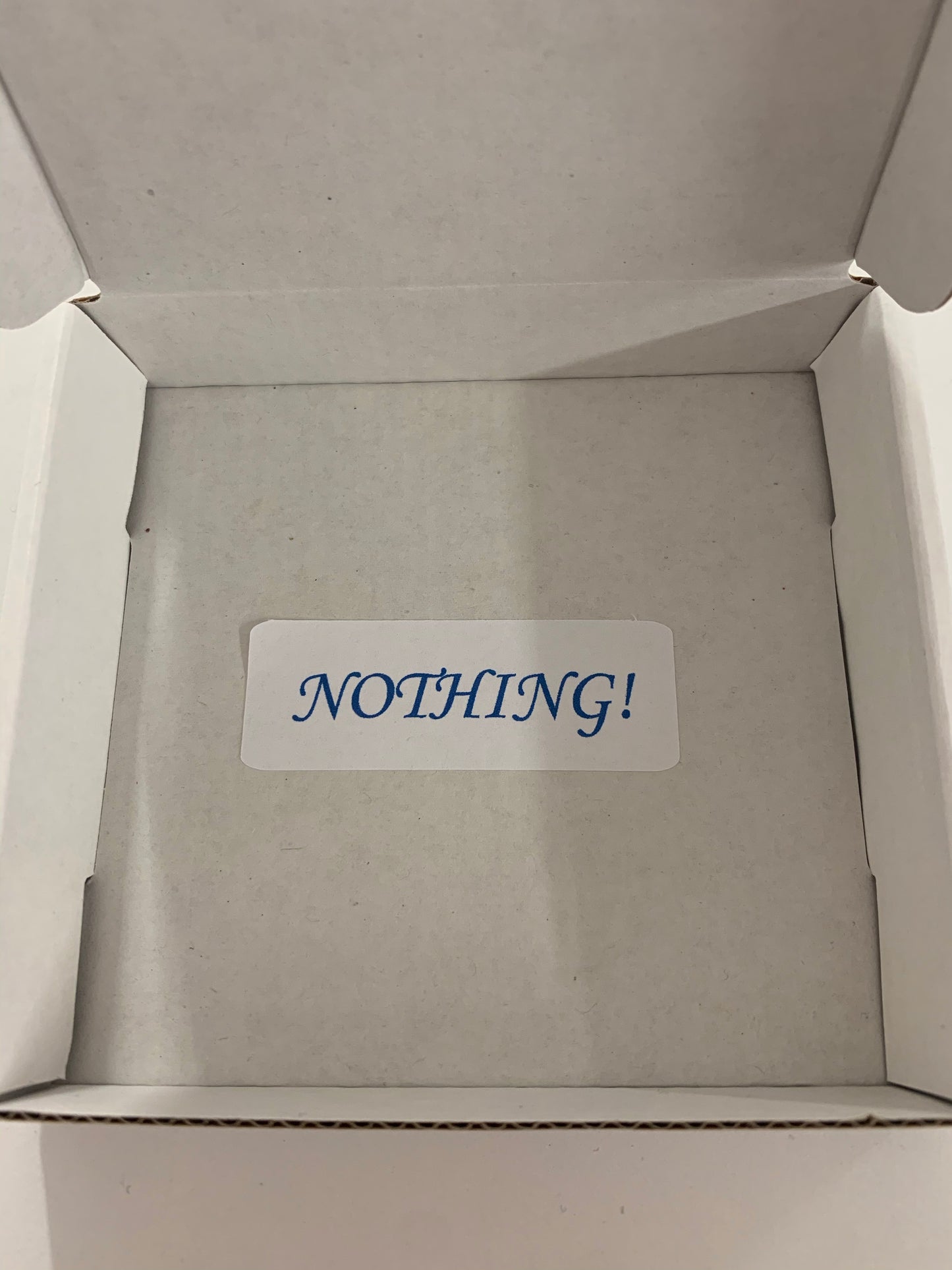 A box of nothing