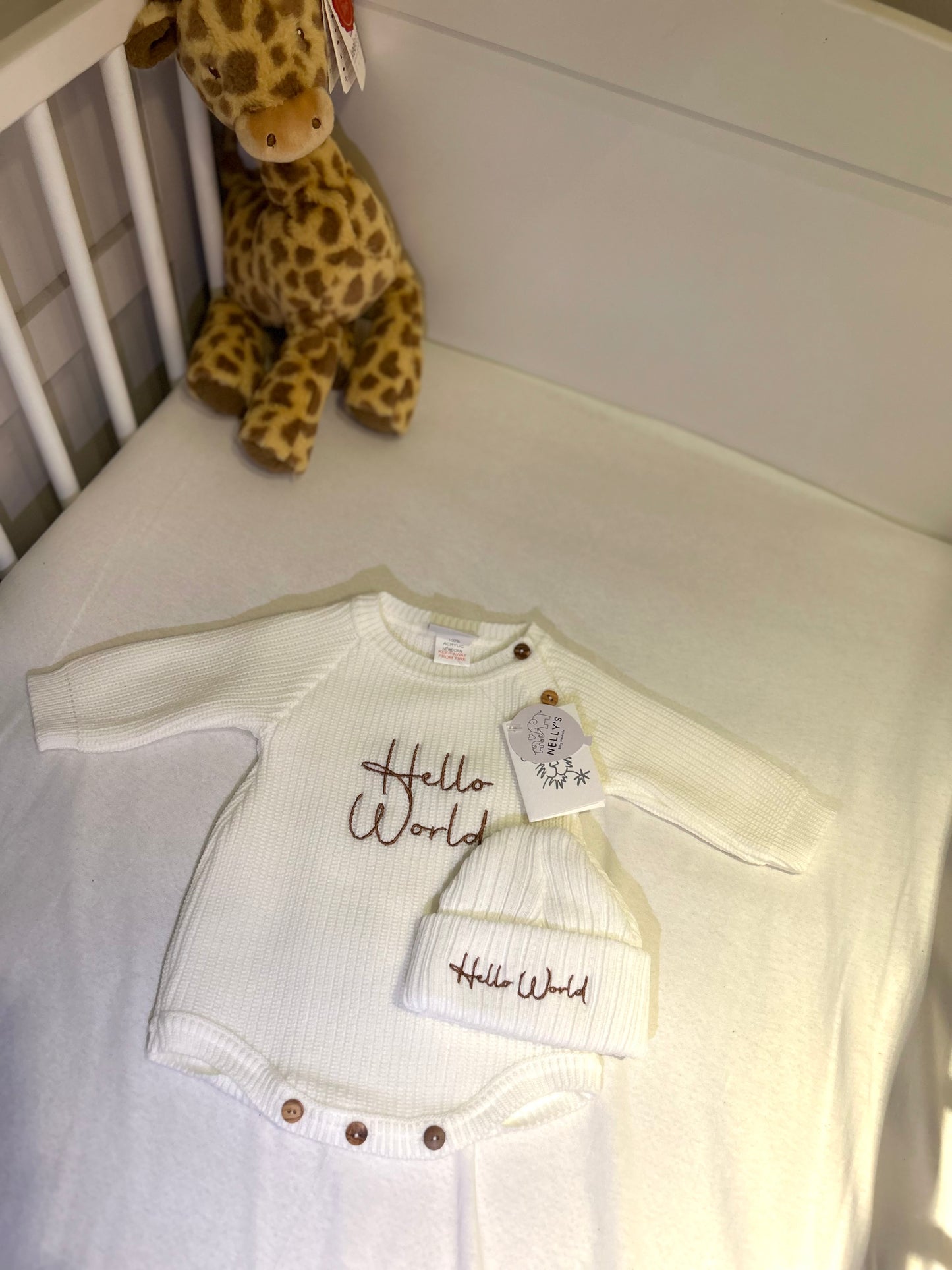 Hello World Romper With Hat