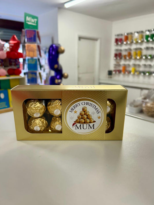 Personalised Christmas Box Of Ferrero Rocher