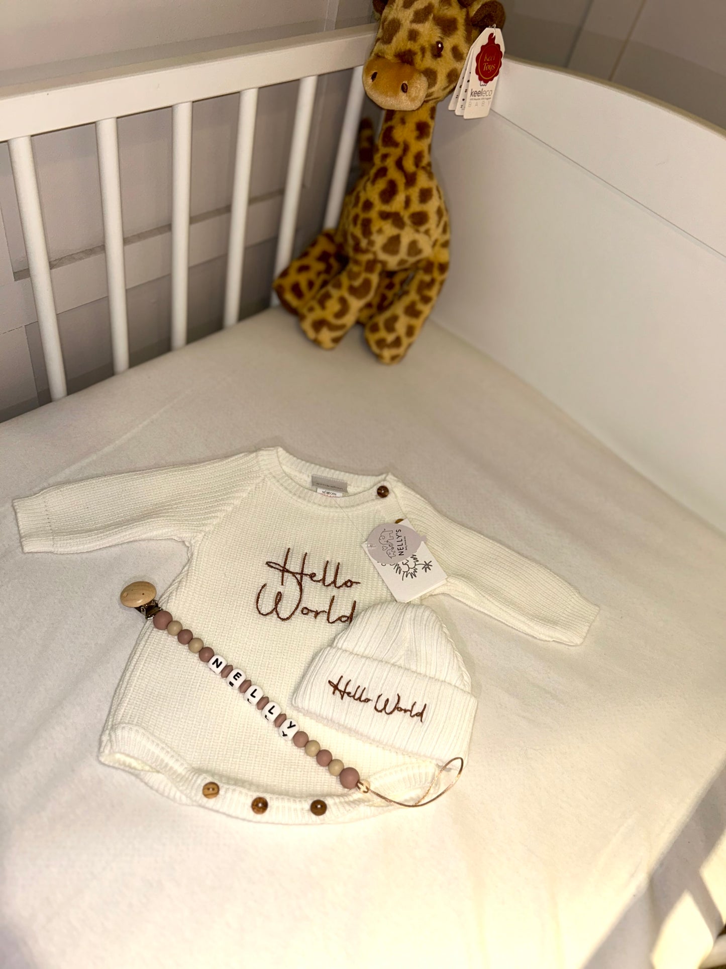 Hello World Romper With Hat