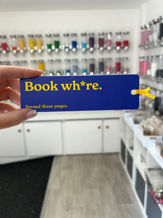 ‘Book wh*re. Spread those pages’ Purple Bookmark
