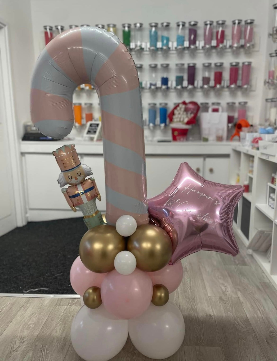 Personalised Christmas Balloon Stacks