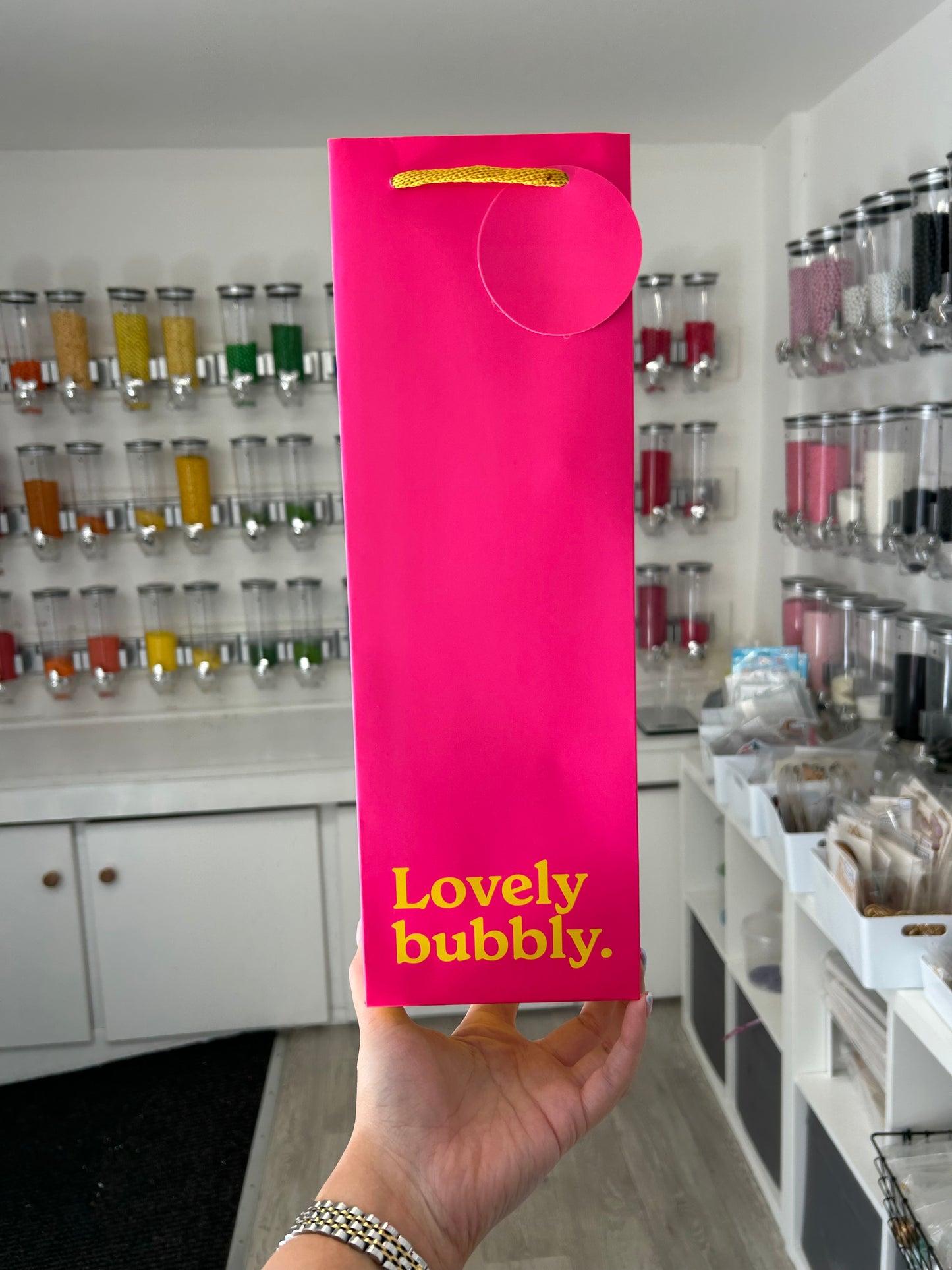 ‘Lovely bubbly’ Bottle Gift Bag