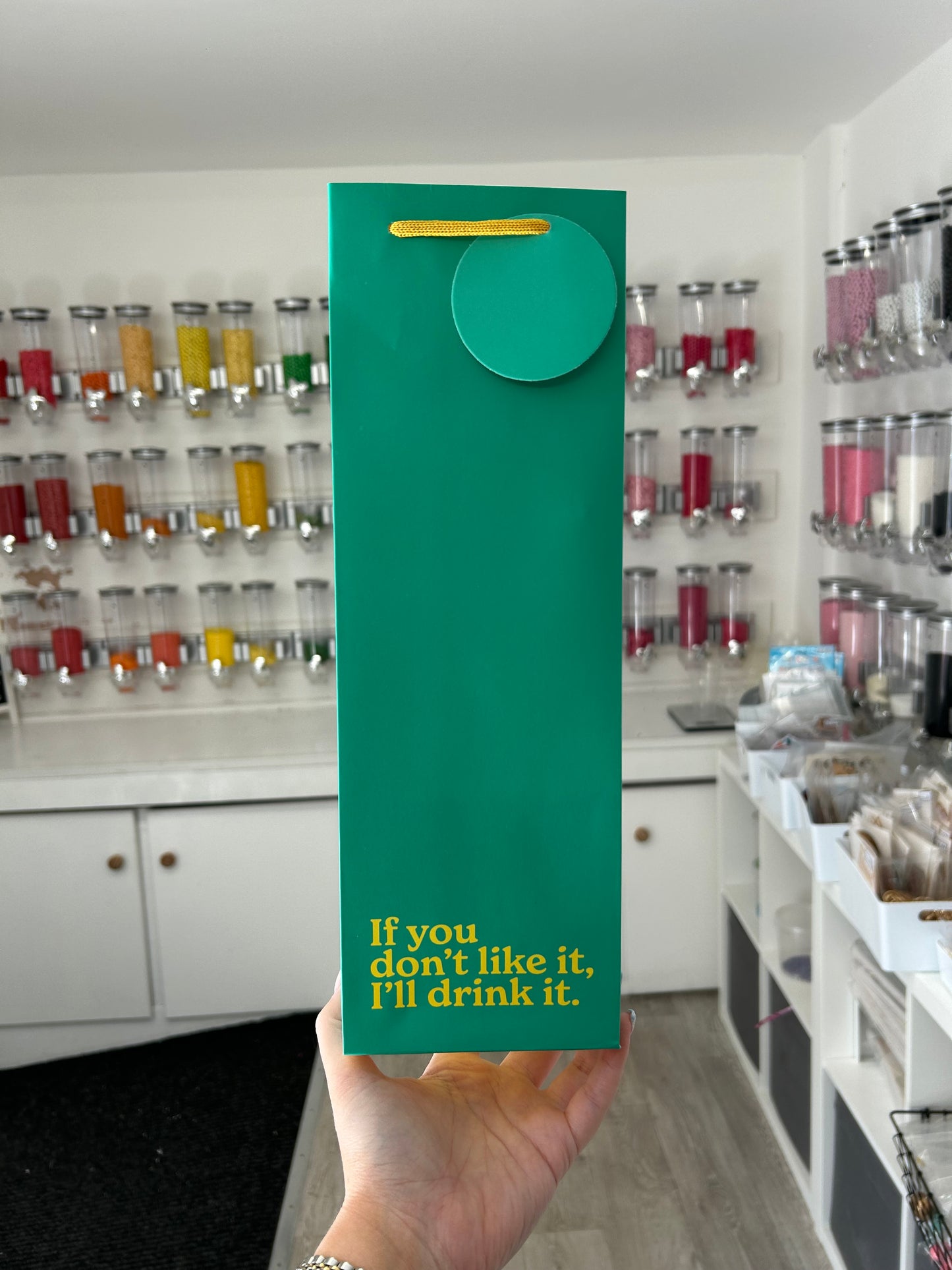 ‘If you don’t like it, I’ll drink it.’ Bottle Gift Bag