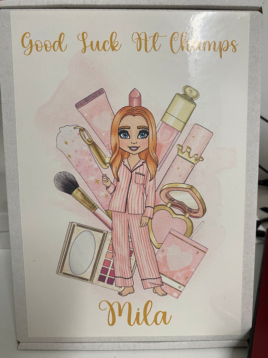 P Louise Inspired Card Chocolate Box (good luck at champs)