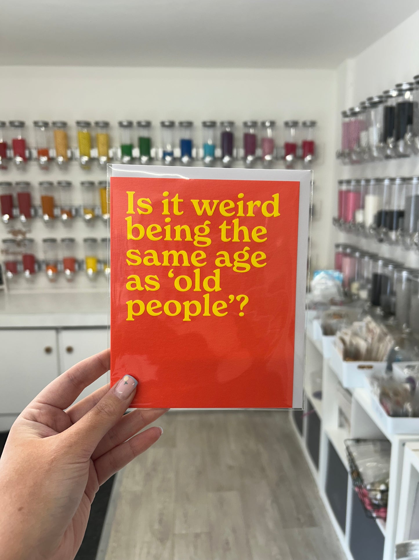 Is it weird being the same age as ‘old people’?