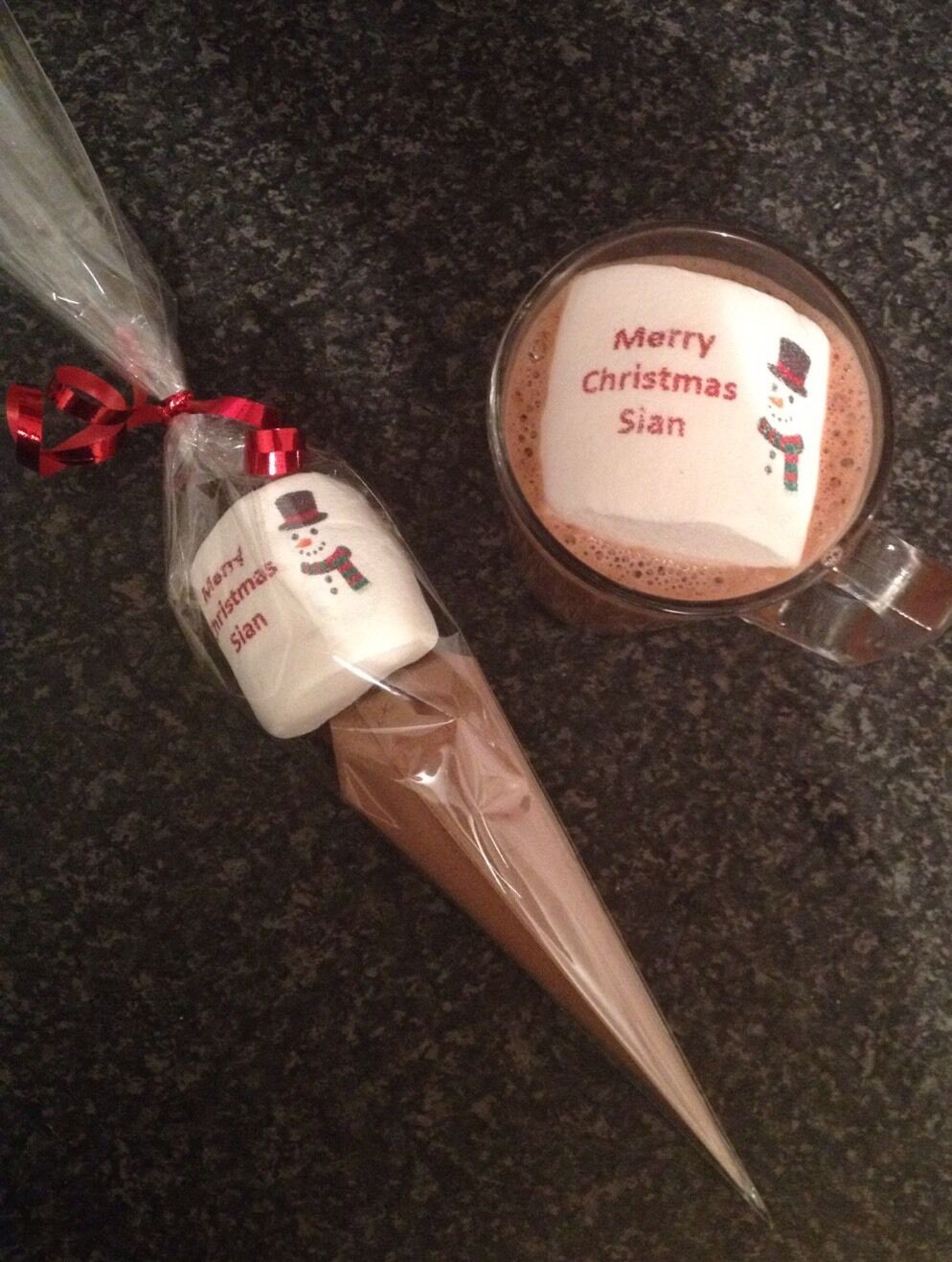 Personalised Marshmallow With Hot Chocolate Or Milkshake
