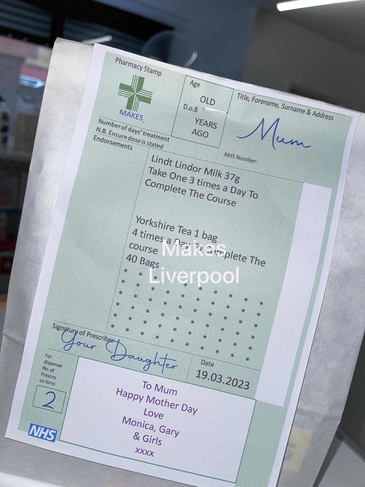 Mother's Day Gift Prescription