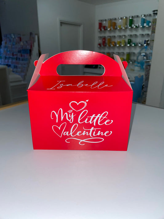 Personalised Empty Valentines Lunch Box