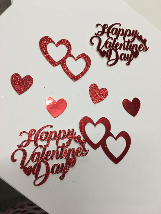 8 piece valentines cupcake toppers